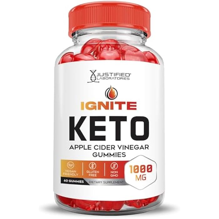 Justified Laboratories (2 Pack Ignite Keto ACV Gummies Advanced 1000MG Ignite Keto Gummies Formula Apple Cider Vinegar Formulated with Pomegranate Beet Juice Powder B12 Vegan Non GMO 120 Gummys - Image 4