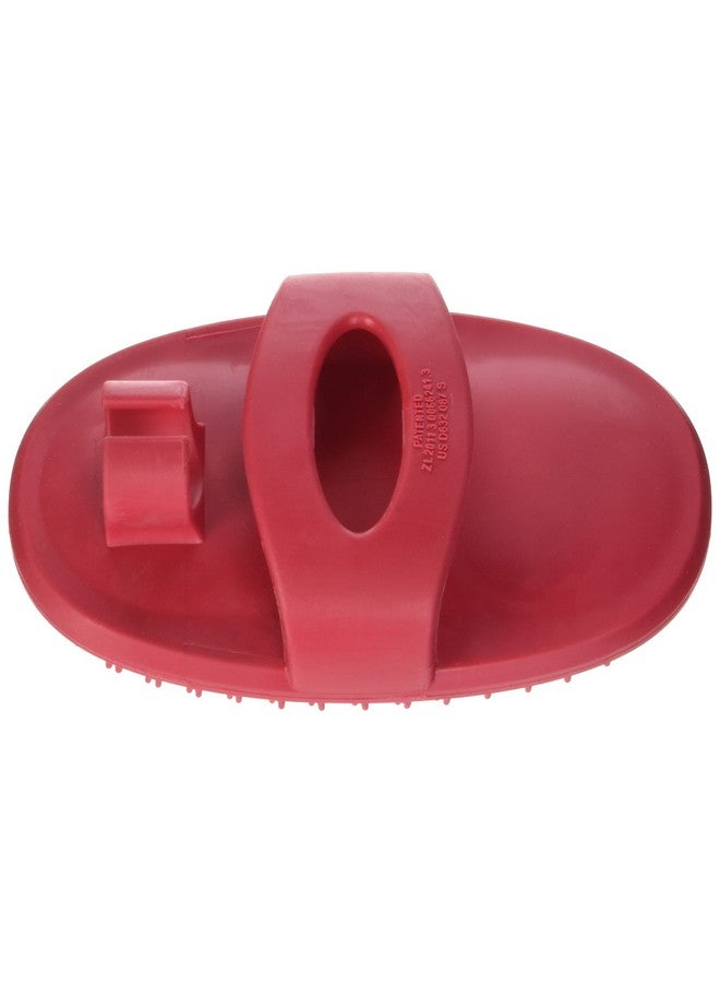Le Salon Le Salon Essentials Rubber Grooming Brush with Loop Handle, Red  - Image 2