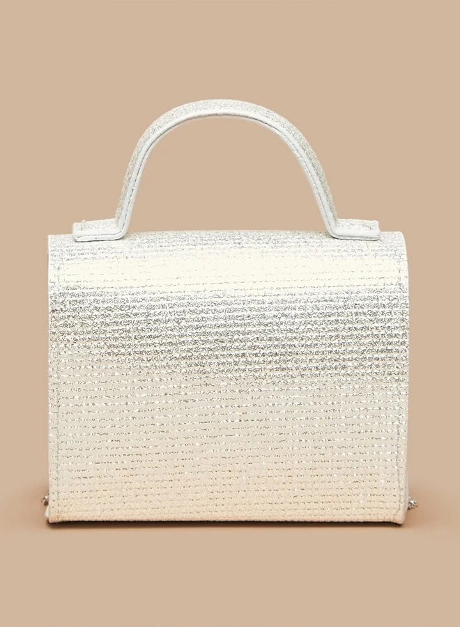 فلورا بيلا من شو إكسبرس Butterfly Accent Crossbody Bag with Chain Strap and Magnetic Closure