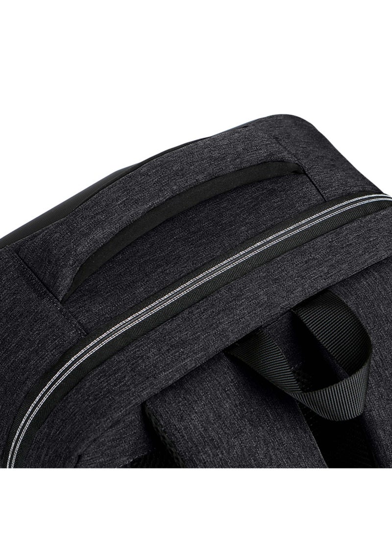 Hike Semi Hard 17-inch Unisex Laptop Backpack with Built in Combination lock and USB/ Headphone Port Daypack for Travel, Office and Business, HK2020-BLACK - Image 5