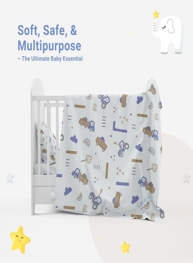 CARERIO Baby Wrapper Ultra-Soft, Breathable & Stretchy Baby Wrap for Newborns & Infants (Little Engineer (07)) - Image 3