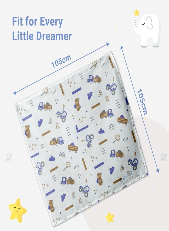 CARERIO Baby Wrapper Ultra-Soft, Breathable & Stretchy Baby Wrap for Newborns & Infants (Little Engineer (07)) - Image 5