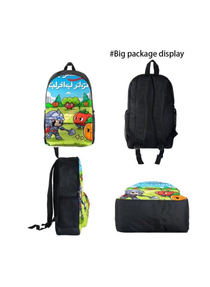 Universal cartoon new three-piece schoolbag - 406  - Image 4