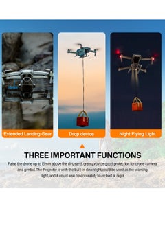 Y&D Air Drop System with Landing Gear for DJI 2s/Mavic 2 Drone Foldable Release Multi-scene Device Throw Thrower Fish Bait Ring Remote Expansion Accessories  - Image 2