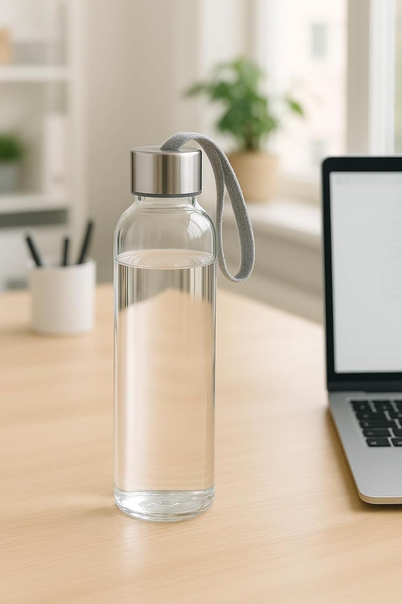 BS B&S Premium 0.5L Reusable Water Bottle - Marble Grey - Image 2