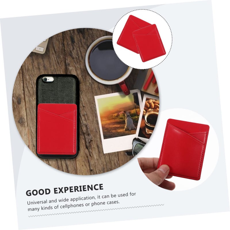 Magnetic Phone Card Holder Stick Wallet 5pcs Red 5pcs 8 5X6 5X0 4CM for Phone Case Back - Image 5