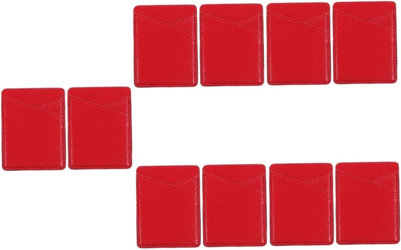 Magnetic Phone Card Holder Stick Wallet 5pcs Red 5pcs 8 5X6 5X0 4CM for Phone Case Back - Image 1