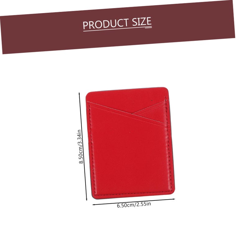 Magnetic Phone Card Holder Stick Wallet 5pcs Red 5pcs 8 5X6 5X0 4CM for Phone Case Back - Image 4