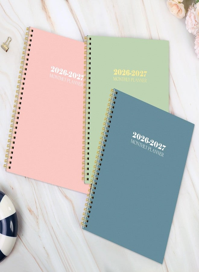SKYDUE Monthly Planner 2026-2027, 24 Months Calendar Planner 2026-2027, 7.5" x 10" B5 Planner, Blue - Image 4