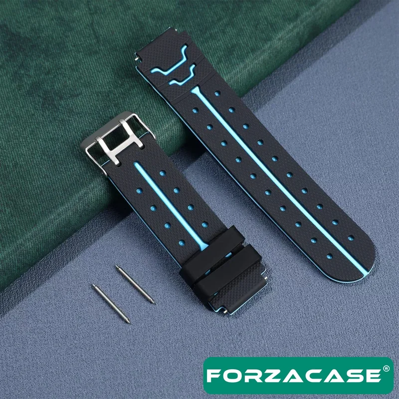 فورزاكاس 16MM Smart Children's Watch Compatible with Dual Color Stylish Silicone Band Strap - FC889