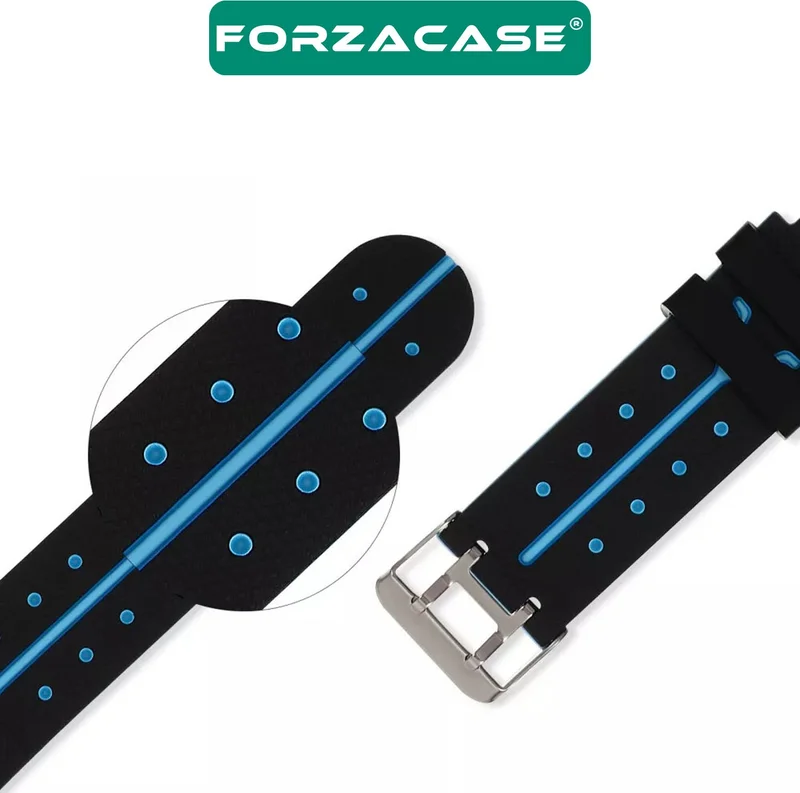 فورزاكاس 16MM Smart Children's Watch Compatible with Dual Color Stylish Silicone Band Strap - FC889