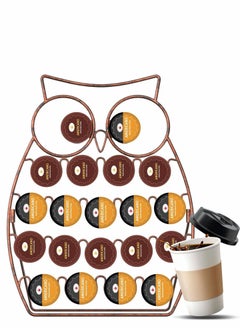 Cup Holder Creative Coffee Pods Owl Metal Pod Holds 20 For Home Bar Accessories and Organizer