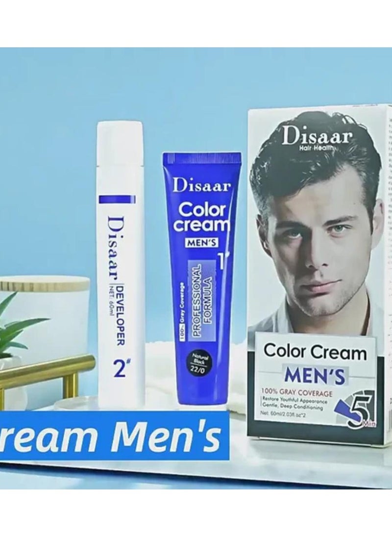 ديسار كريم لون شعر شبه دائم للرجال باللون الرمادي
