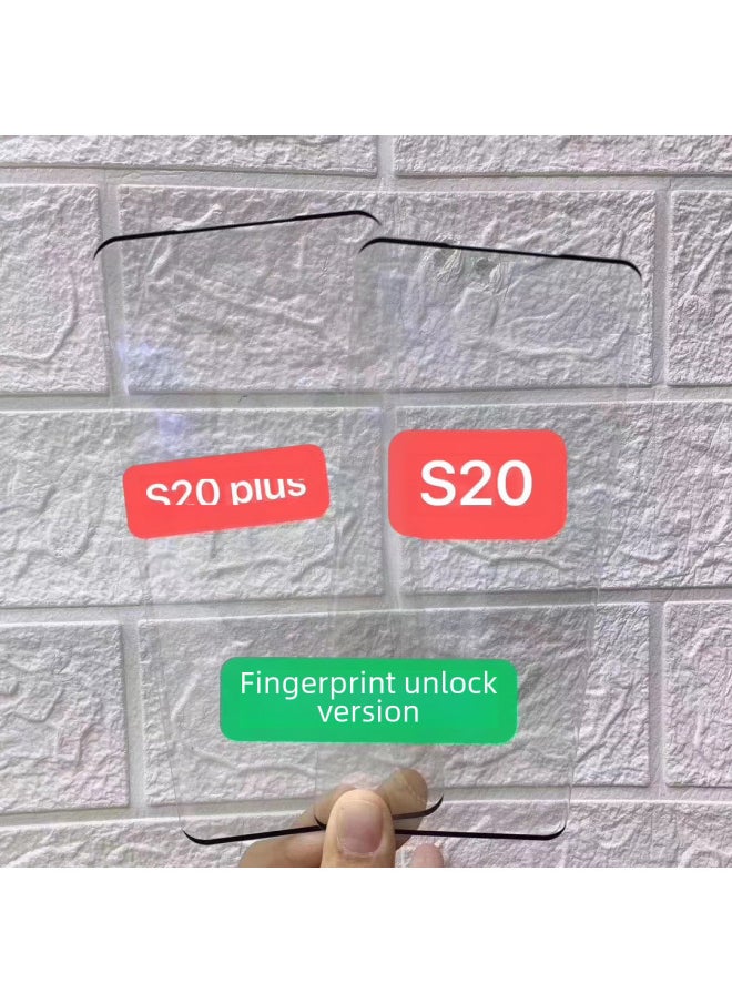 Generic - For Samsung S23u Tempered Film S21 Mobile Phone Film Note20 Film Full Glue Curved Surface Plus Protective Film Wholesale-Color:[Side Glue Full Screen Version] Transparent-Dimensions:s20u - Image 1