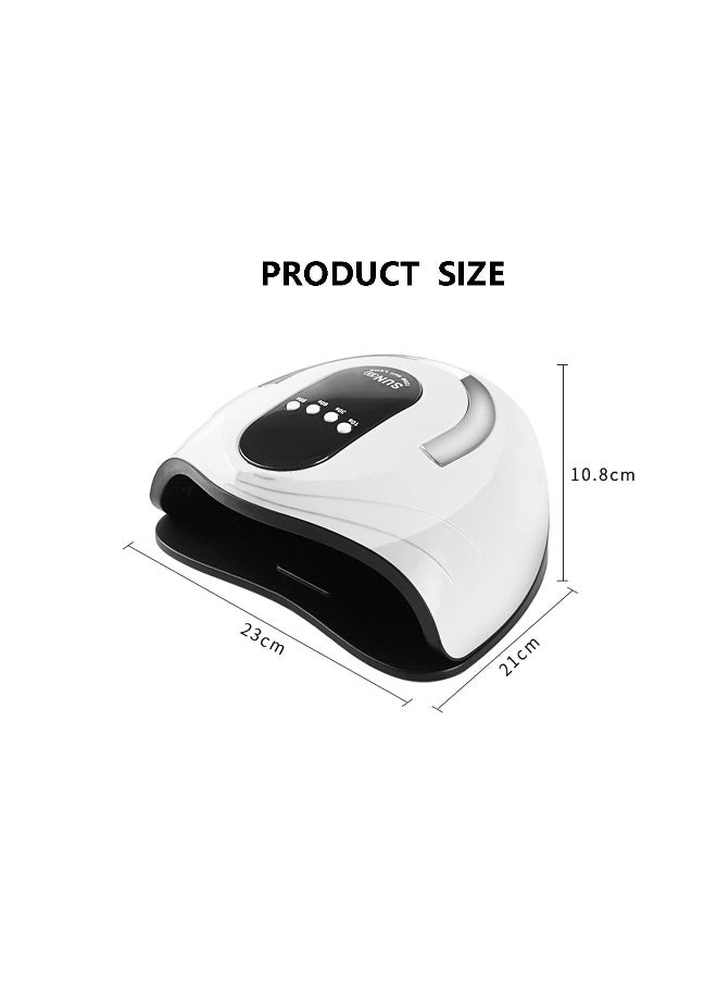 Generic - 120W Gel Nail Lamp LED UV Nail Dryer, for Gel Polish Curing with 4 Time Setting, Faster Portable Nail Curing Machine for Hands and Feet of All Gel Polish, Auto Sensor Lamp for Home and Salon - Image 1