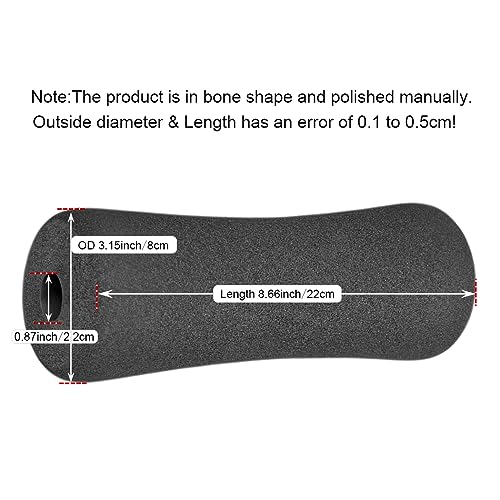 OTFAITP Sponge Foam Foot Pad Roller Pair, Used for Replacing Gym Exercise Equipment, Suitable for 1-inch Rod (Foam 8.66" X 3.15" Od X 0.87" Id) - Image 3