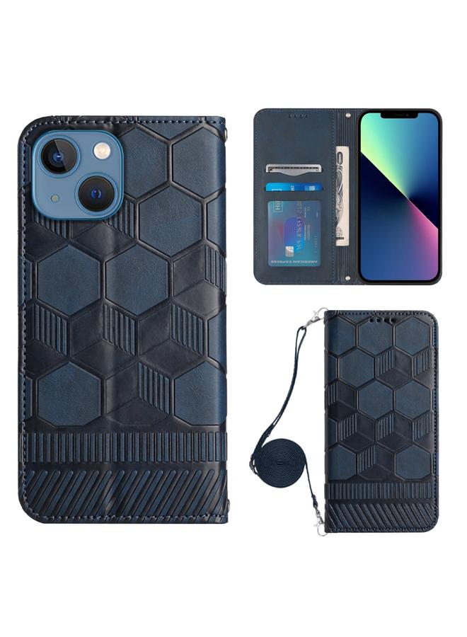 Zaboon Case For iPhone 13 Crossbody Football Texture Magnetic PU Phone Case - Image 1