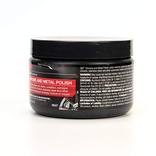 3M Chrome and Metal Polish, 39527, 10 oz, Used on Wheels, Trim and Bumpers, for Automotive - Image 3