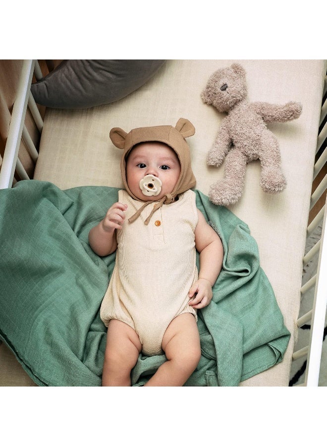 Moonkie Pacifiers Set of 2 | One-Piece Design Baby Pacifier with Large Air Holes | BPA-Free Safe Silicone Soother | 6 Months Up - Image 4