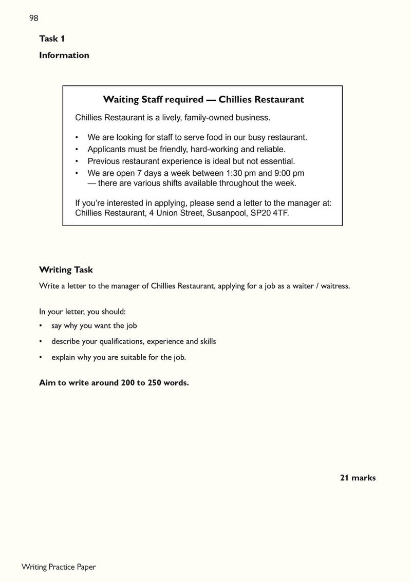 Functional Skills English: Edexcel Level 1 - Study & Test Practice