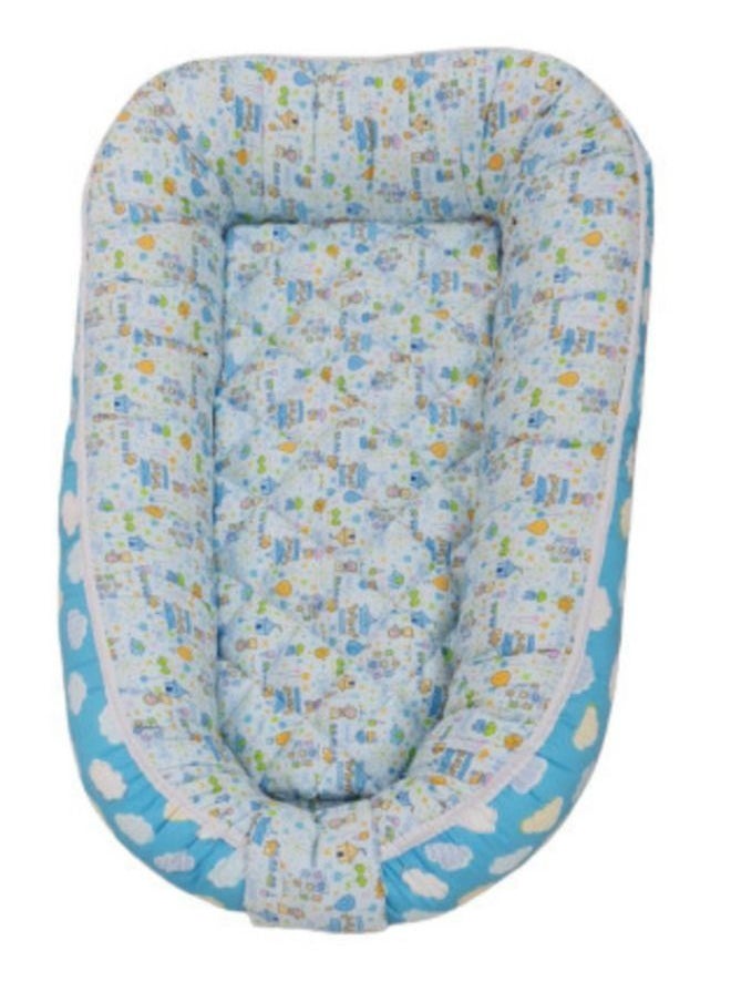 Generic - Infant Baby Sleeping Pod Bed/baby Nest Cloud Pattern Dual Side Ultra Soft 100% Cotton & Fibre Fill - Image 1