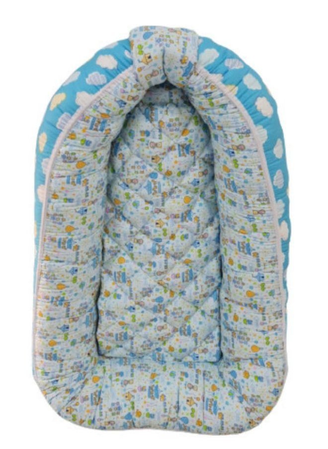 Generic - Infant Baby Sleeping Pod Bed/baby Nest Cloud Pattern Dual Side Ultra Soft 100% Cotton & Fibre Fill - Image 1