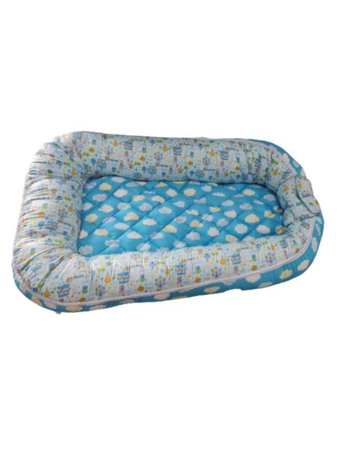 Generic - Infant Baby Sleeping Pod Bed/baby Nest Cloud Pattern Dual Side Ultra Soft 100% Cotton & Fibre Fill - Image 1