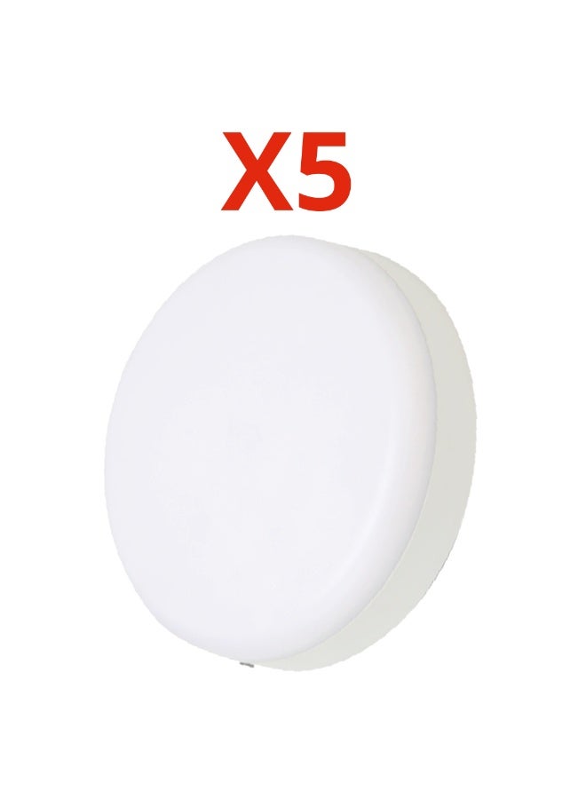 Sian Tech 5-piece set of 36W LED panel lights with a warm white light source, 22*22cm, 3600 lumens, 3000K color temperature, aluminum body, lifespan up to 10 years, three-year warranty - Image 1
