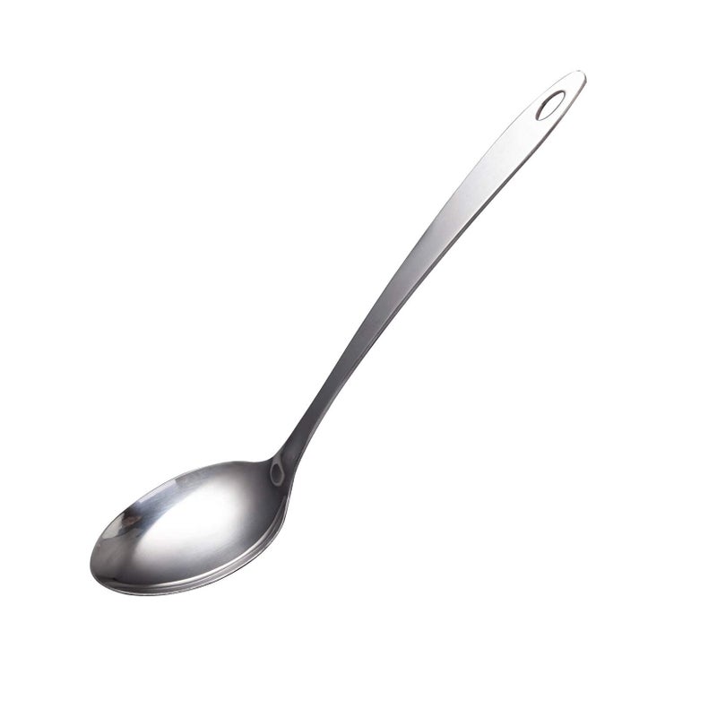 IMEEA Large Cooking Spoon Stainless Steel Basting Spoon for Cooking Serving Spoon 128Inch