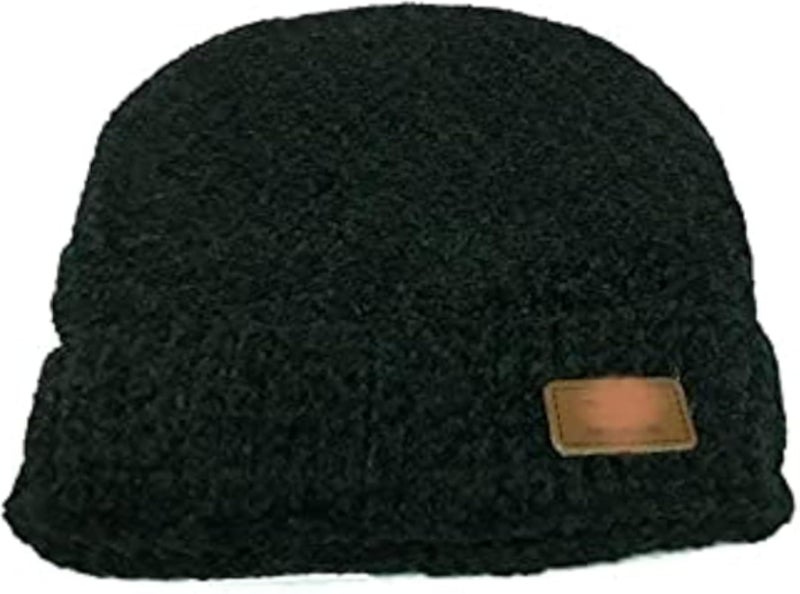 Black Ice Cap Fur Padded