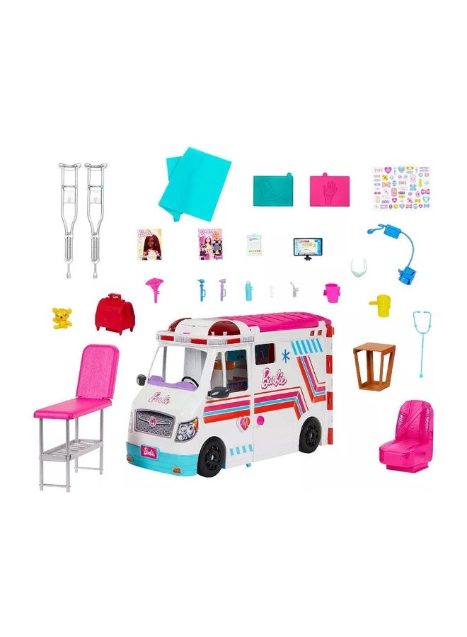 Barbie Transforming Ambulance & Clinic Playset - Image 1