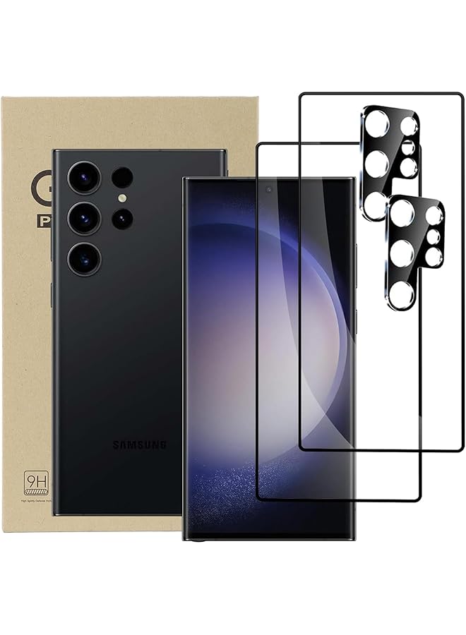 erorex 2+2 Samsung Galaxy S24 Ultra Screen Protector And Lens Film 9H Hardness Anti Scratch Tempered Glass Full Hd Premium Coverage Anti Fingerprint Protection For S24 Ultra S24 Ultra - Image 1