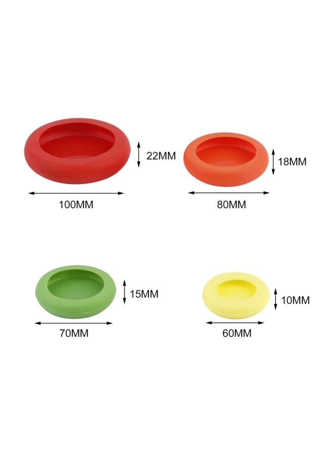 نيبمينينت طقم حامل للخضار والفواكه من السيليكون 4 قطع متعدد الألوان - Image 2