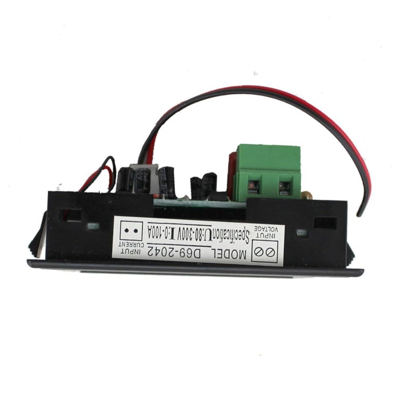 مقياس الفولت والأمبير الرقمي LCD مزدوج الشاشة لاختبار الجهد 300 فولت - Image 3
