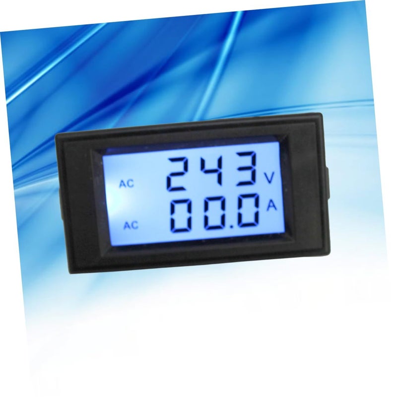 مقياس الفولت والأمبير الرقمي LCD مزدوج الشاشة لاختبار الجهد 300 فولت - Image 5