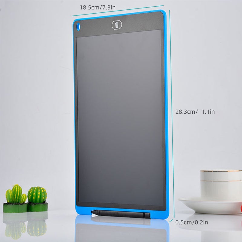12 Inch LCD Writing Tablet Electronic Digital Drawing Board Erasable Writing Pad Single Color Screen One-Click Erase with Lock Button Gift for Children Adults Home Office School - Image 2
