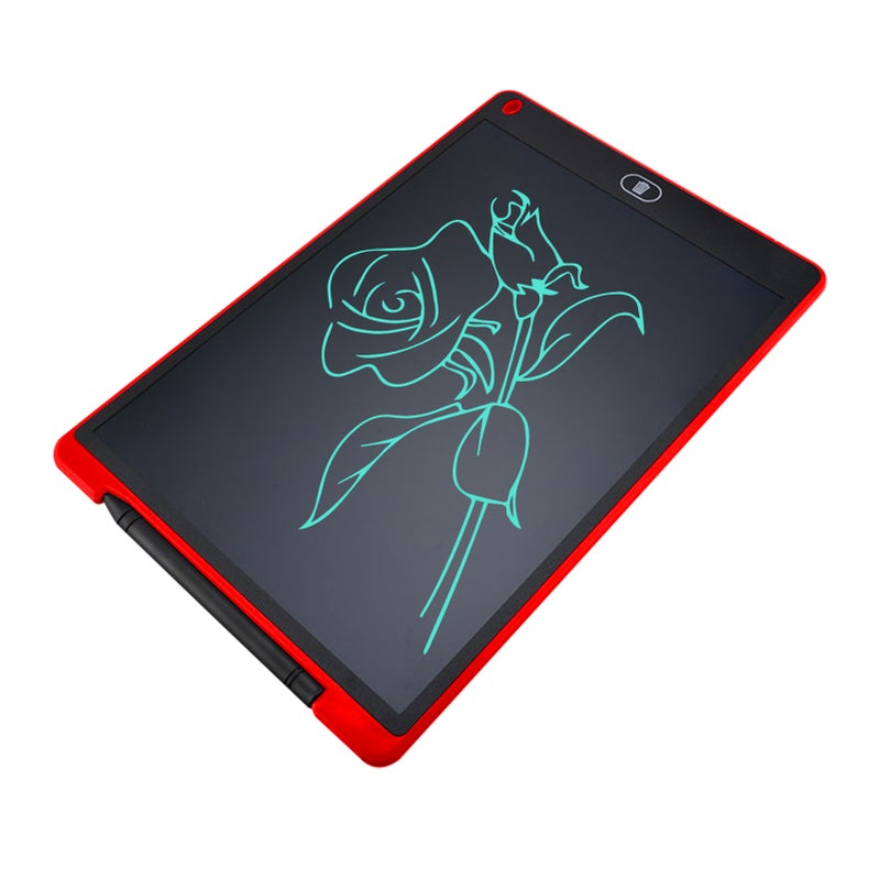 12 Inch LCD Writing Tablet Electronic Digital Drawing Board Erasable Writing Pad Single Color Screen One-Click Erase with Lock Button Gift for Children Adults Home Office School - Image 1