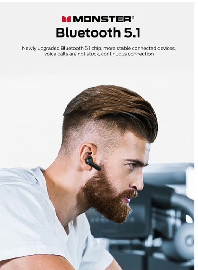 MONSTER AIRMARS GT06 true wireless earphones, Bluetooth 5.1, 13mm large speaker, Type-C fast charging - Image 5