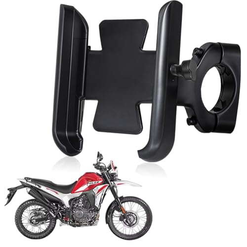 WHIPONE CNC Metal Bike Mobile Holder Compatible for Hero XPulse 210, 360° Rotation Phone Mount Cradle for Bicycle & Motorcycle, Handlebar for All Smartphones, Anti-Slip, Full Grip (Black) - Image 1