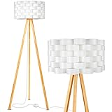 Brightech Bijou LED Tripod Floor Lamp Contemporary Design for Modern Living Rooms - Soft, Ambient Lighting, Tall - Image 1