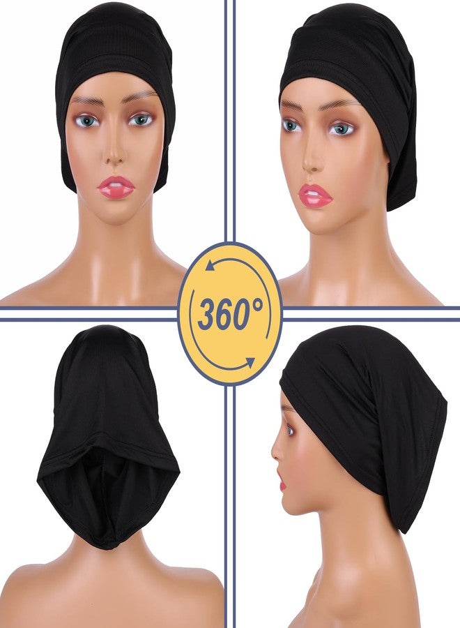 Xtrend 4 Pcs Dreadlock Tube Unisex Men Women Dreadlocks Bands Elastic Dreadlock Cap Head Wraps Dreads Cap Locks Headbands for Long Hair braids - Image 5