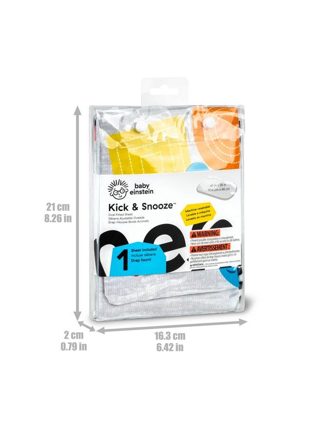 Baby Einstein Kick & Snooze Oval Fitted Replacement Sheet - Image 4