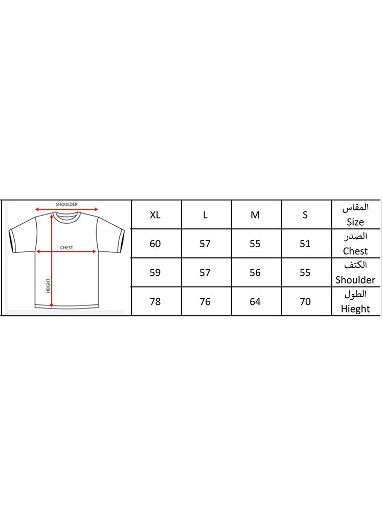 FUN MOMENT Short sleeve round neck T-shirt with Palestine print  - Image 3