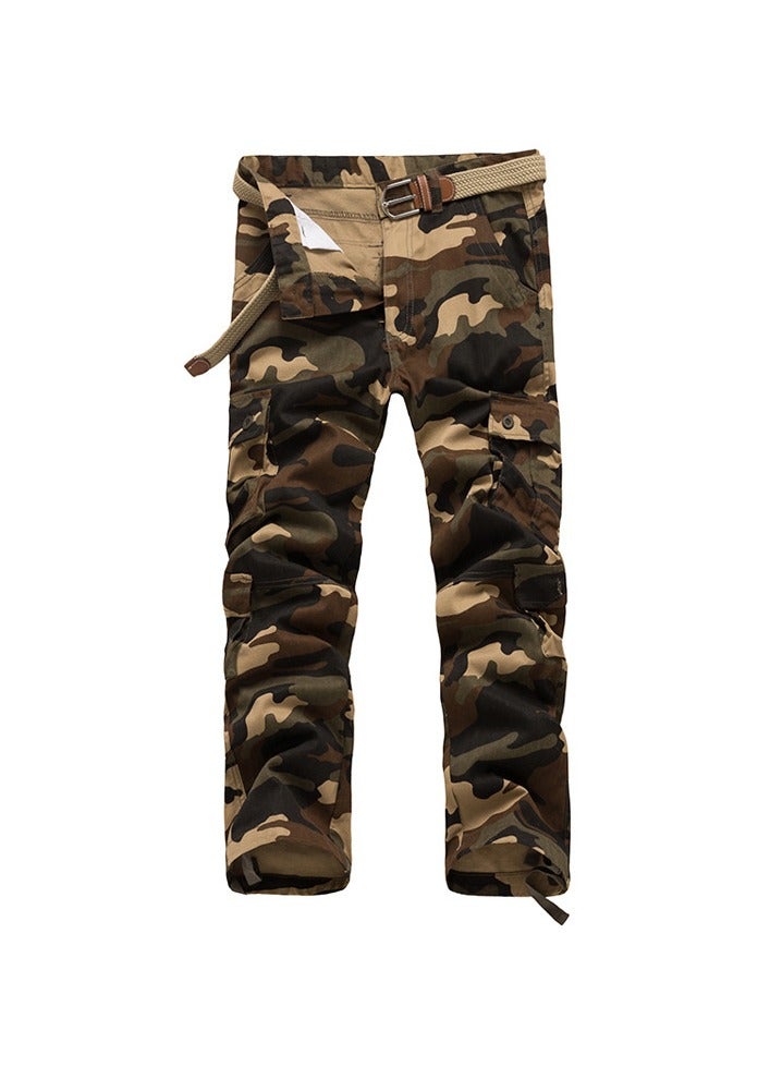 Loquat Men's Camouflage Pants Casual Pants Khaki Camo - Image 1