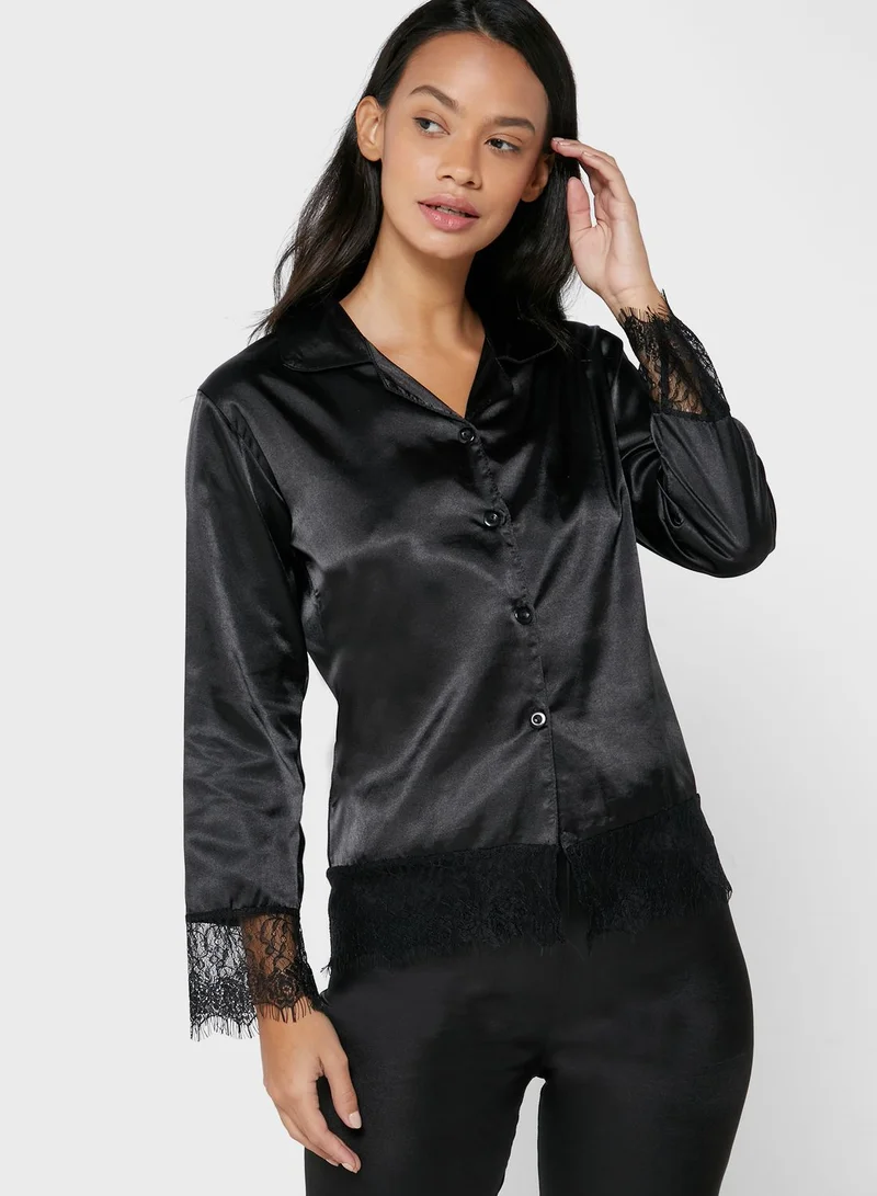 Ginger Satin Pyjama Set