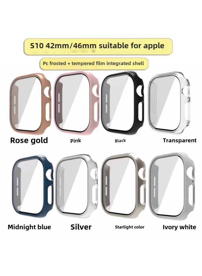 Generic - For Apple Watch10 Generation Watch Series10PC Frosted Tempered Film-Color:Ivory White-Dimensions:S10 46mm - Image 1