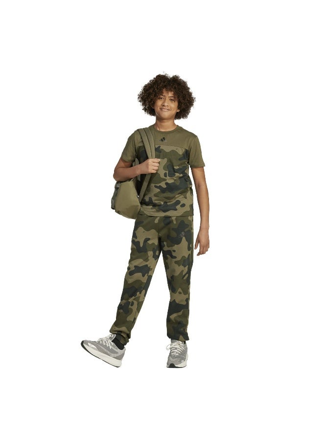 Adidas Adidas J Camo Fl Pant Green Pants (1/1) Pants For Kids - Image 4