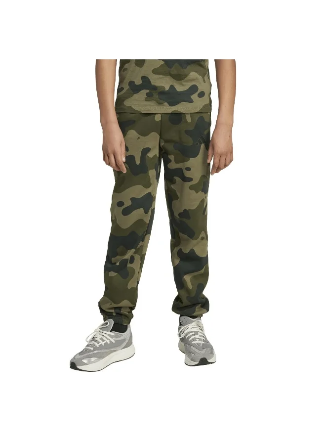 adidas Adidas J Camo Fl Pant Green Pants (1/1) Pants For Kids