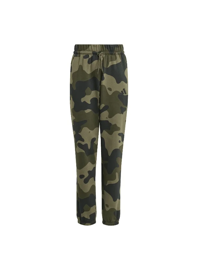 adidas Adidas J Camo Fl Pant Green Pants (1/1) Pants For Kids