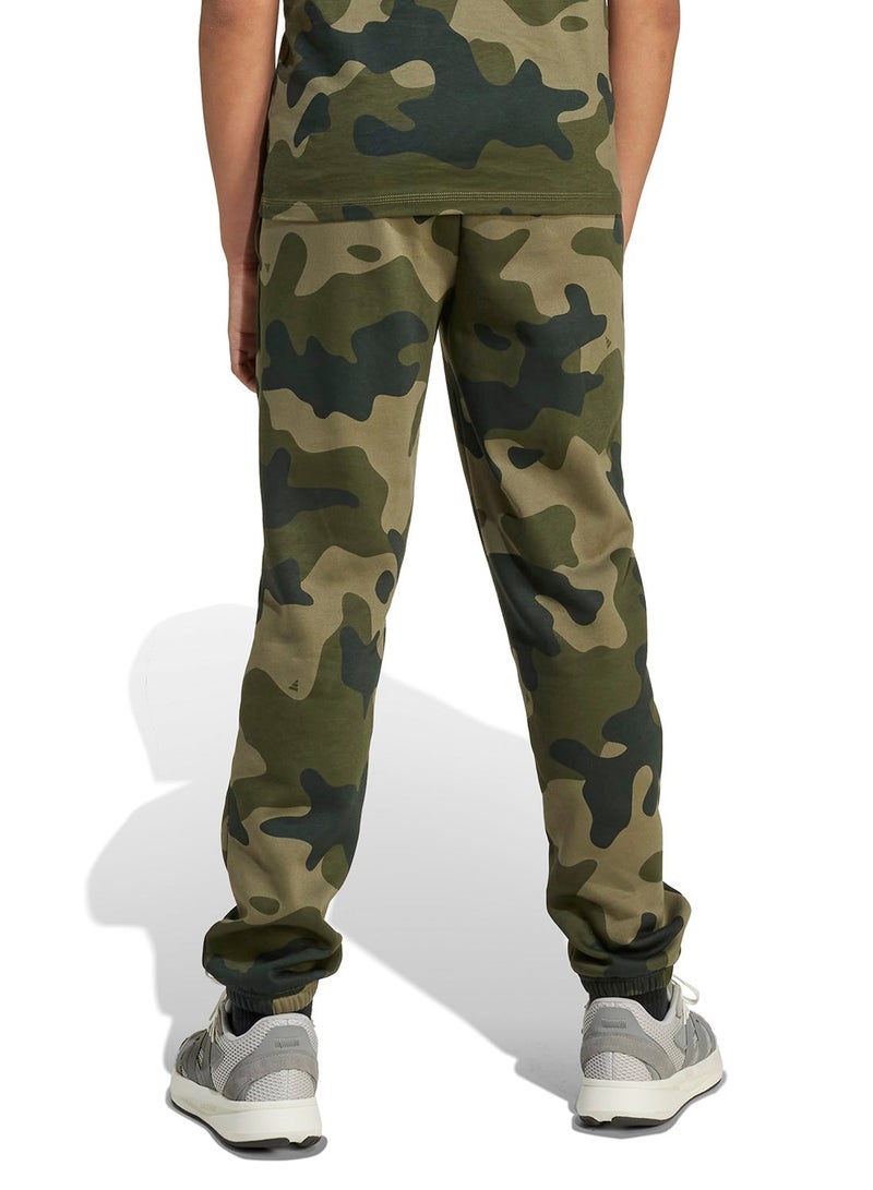 اديداس بنطلون أطفال بنقشة مموهة أخضر - Image 2